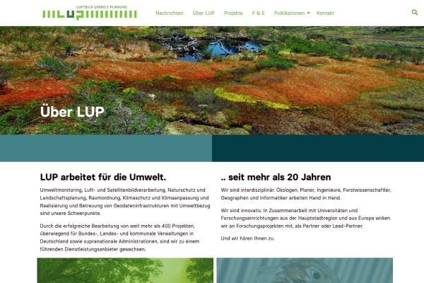 LUP new site, About page